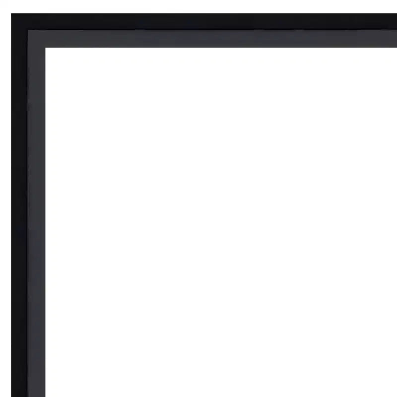 Czarne drewniane lustro ścienne (29" x 23", bez fazowania)