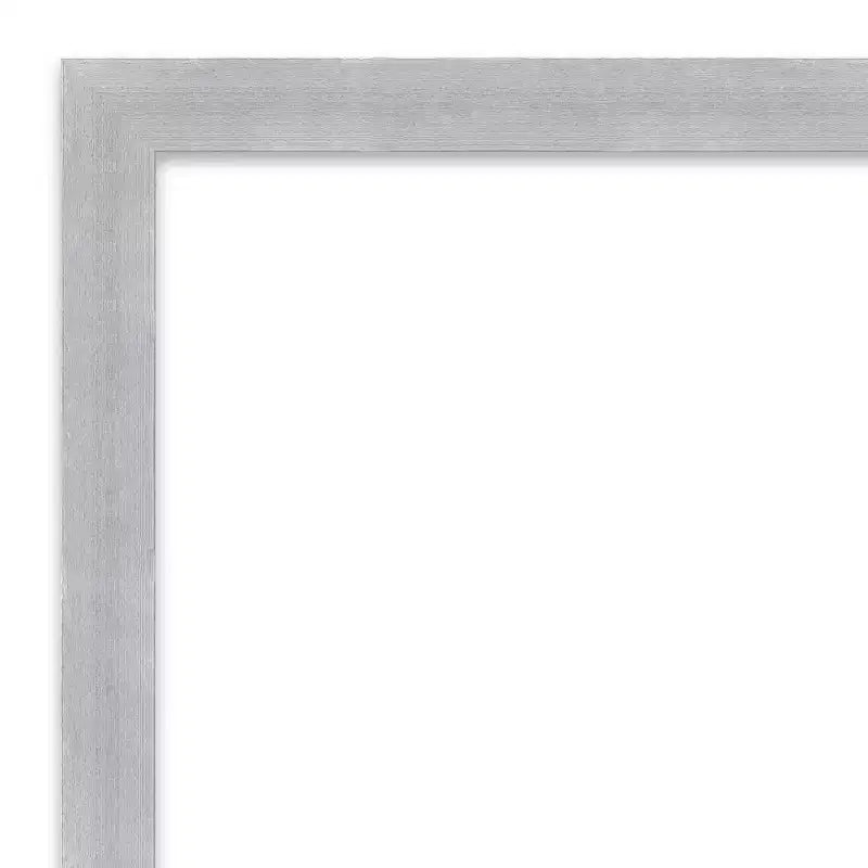 Espejo de pared de 30 x 24 pulgadas con bordes cepillados (sin bisel) — moderno, rectangular