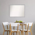 Espejo de pared de 30 x 24 pulgadas con bordes cepillados (sin bisel) — moderno, rectangular