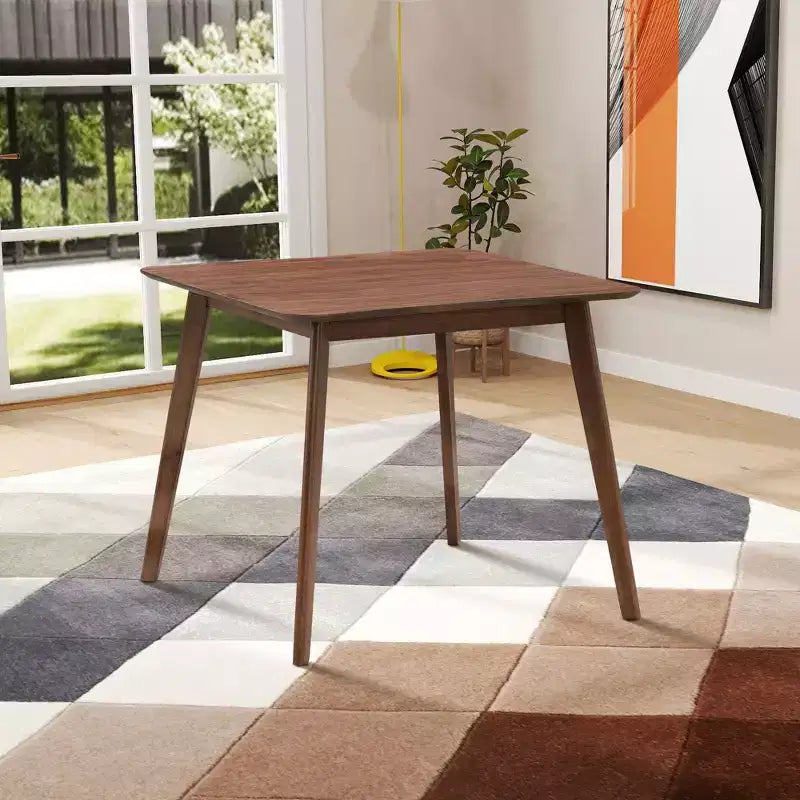 Tavolo da pranzo quadrato in legno per 4 persone, tavolo da cucina e da pranzo per sala da pranzo, ristorante e soggiorno