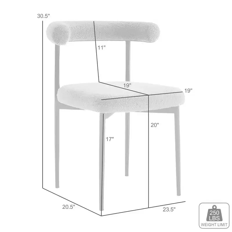 Silla de comedor con acero inoxidable cepillado dorado