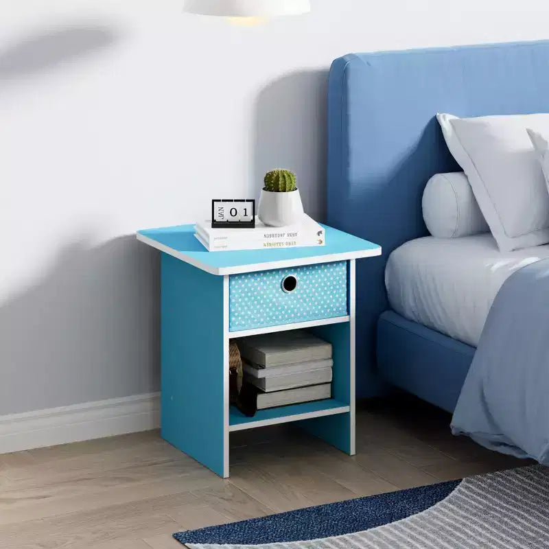 2 comodini, tavolini laterali per divano e comodini da letto con cassetto contenitore e ripiano aperto