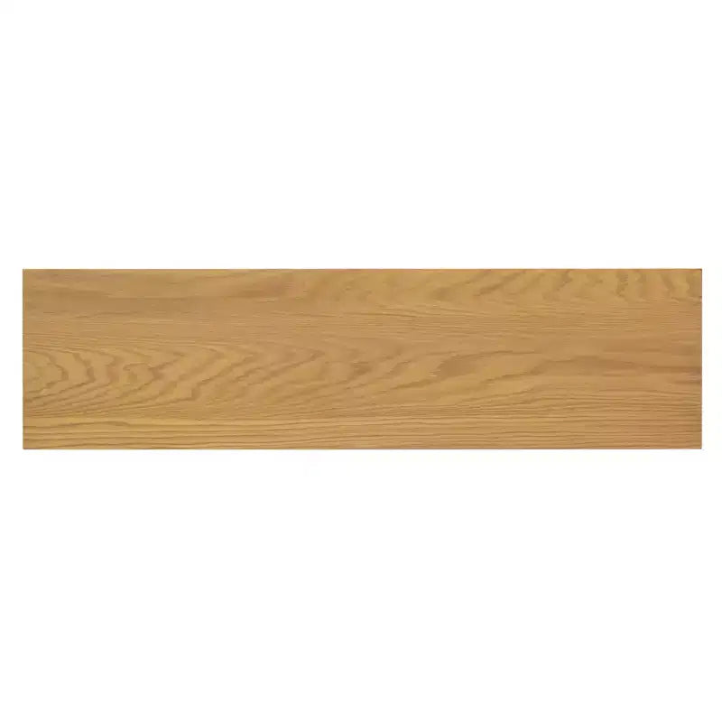 Credenza buffet a 4 ante con ampio spazio contenitore, ante in vetro e ripiani regolabili per sala da pranzo e soggiorno, legno naturale
