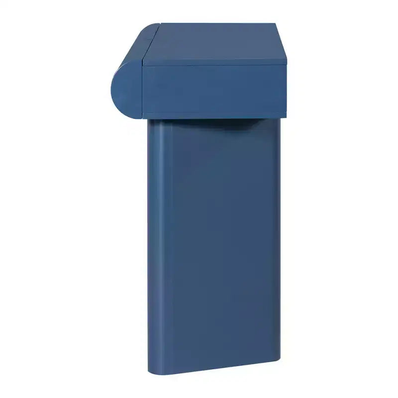 Mesa de entrada moderna y estrecha con cajón curvo y pata geométrica, mesa de sofá que ahorra espacio para pasillo, sala, dormitorio, apartamentos pequeños y recibidor