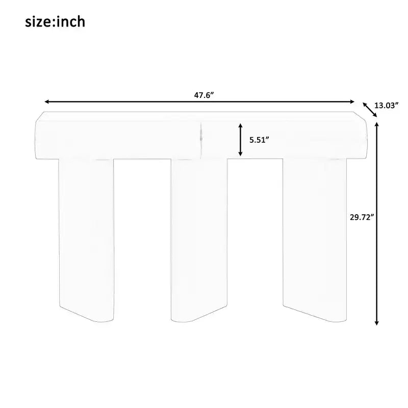 Mesa de entrada moderna y estrecha con cajón curvo y pata geométrica, mesa de sofá que ahorra espacio para pasillo, sala, dormitorio, apartamentos pequeños y recibidor