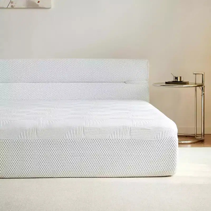 Cama contemporánea tapizada para colchón