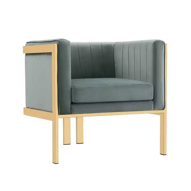 Sillón tapizado de terciopelo (juego de 2)