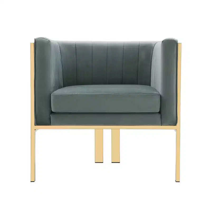 Sillón tapizado de terciopelo (juego de 2)