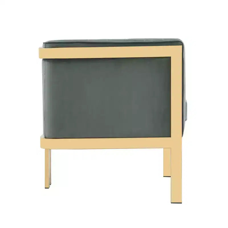 Sillón tapizado de terciopelo (juego de 2)