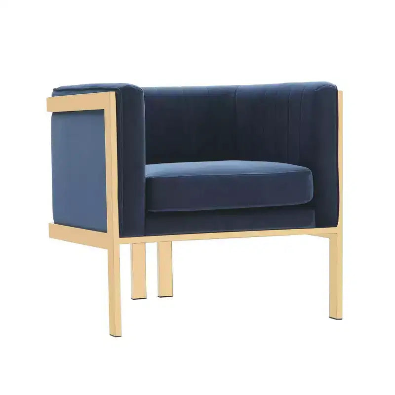 Sillón tapizado de terciopelo (juego de 2)