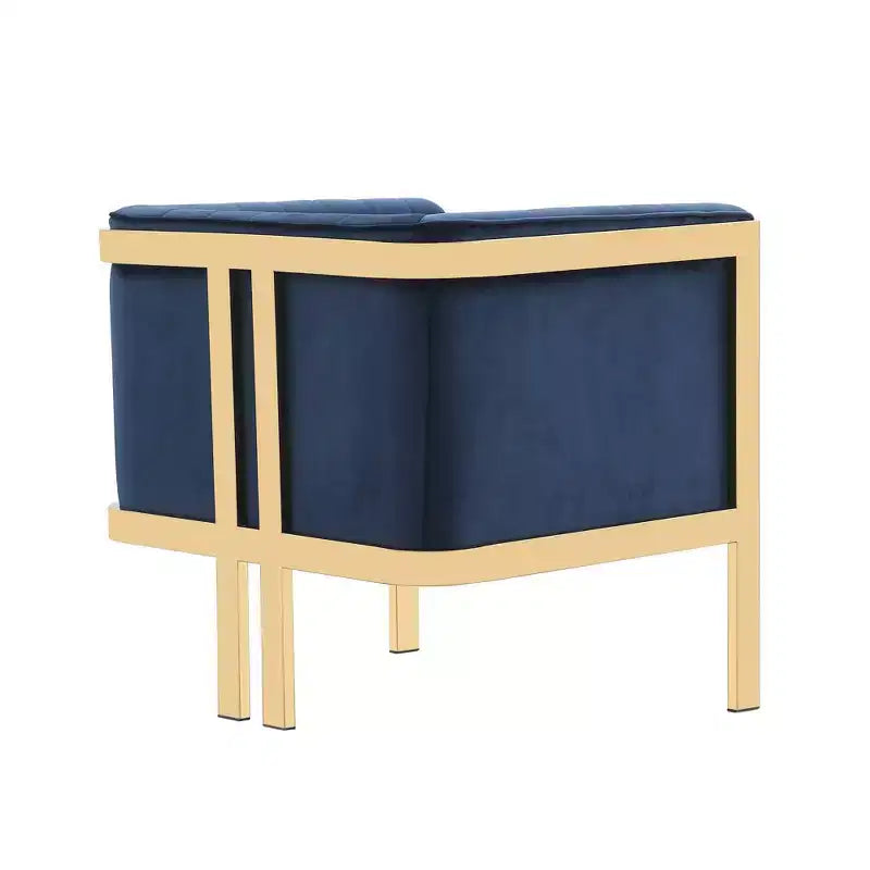 Sillón tapizado de terciopelo (juego de 2)