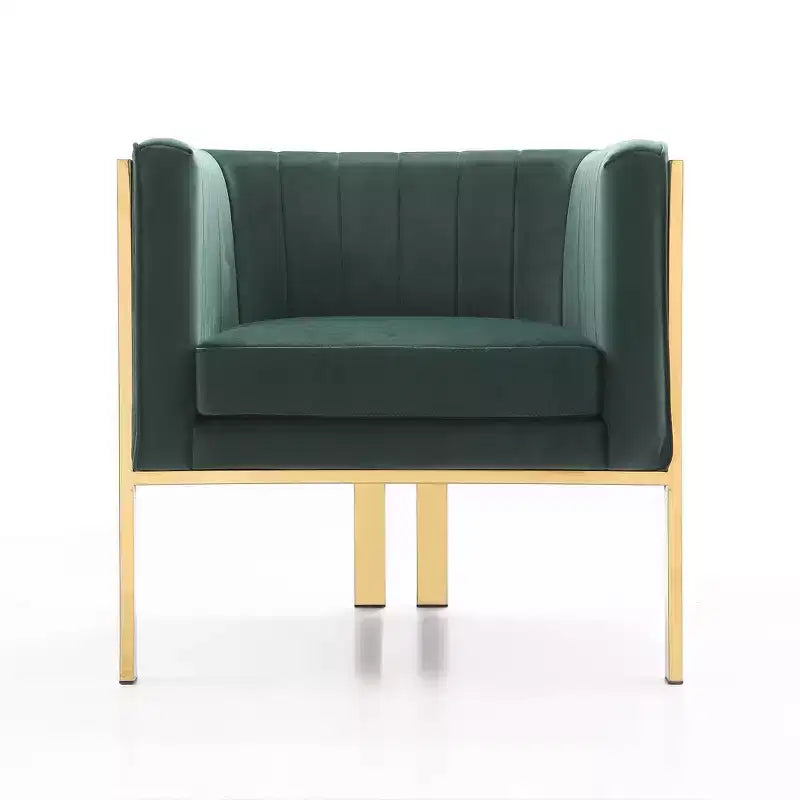 Sillón tapizado de terciopelo (juego de 2)