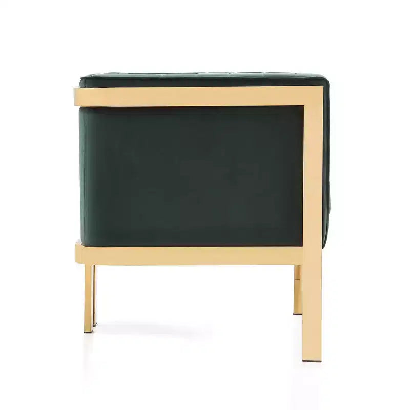 Sillón tapizado de terciopelo (juego de 2)