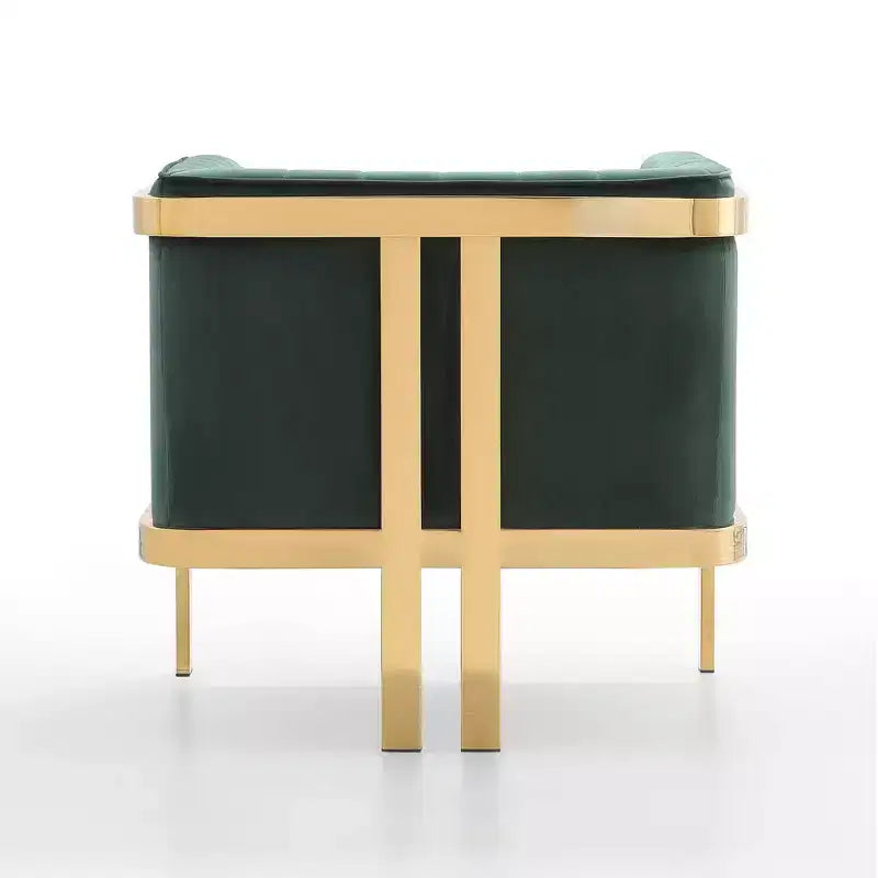 Sillón tapizado de terciopelo (juego de 2)
