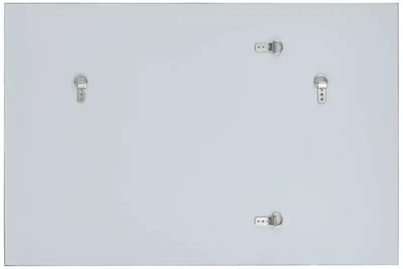 Specchio da parete decorativo rettangolare per toeletta, moderno, con cornice in legno e metallo argentata, largo 26, per bagno, camera da letto e casa